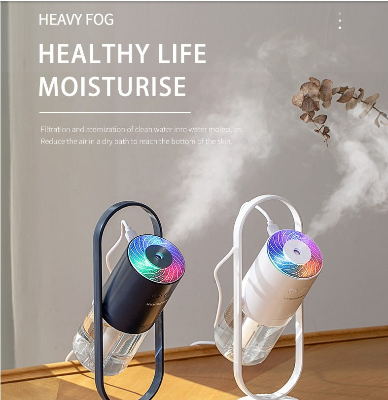 USB air humidifier with night light