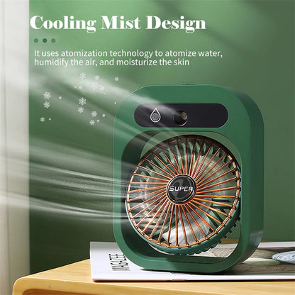 3-Speed Spray Fan: Instant Portable AC Relief