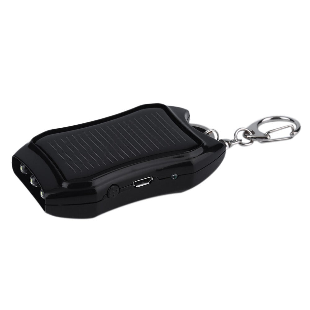 Pocket-Sized Survival: Solar Keychain Charger & LED Light