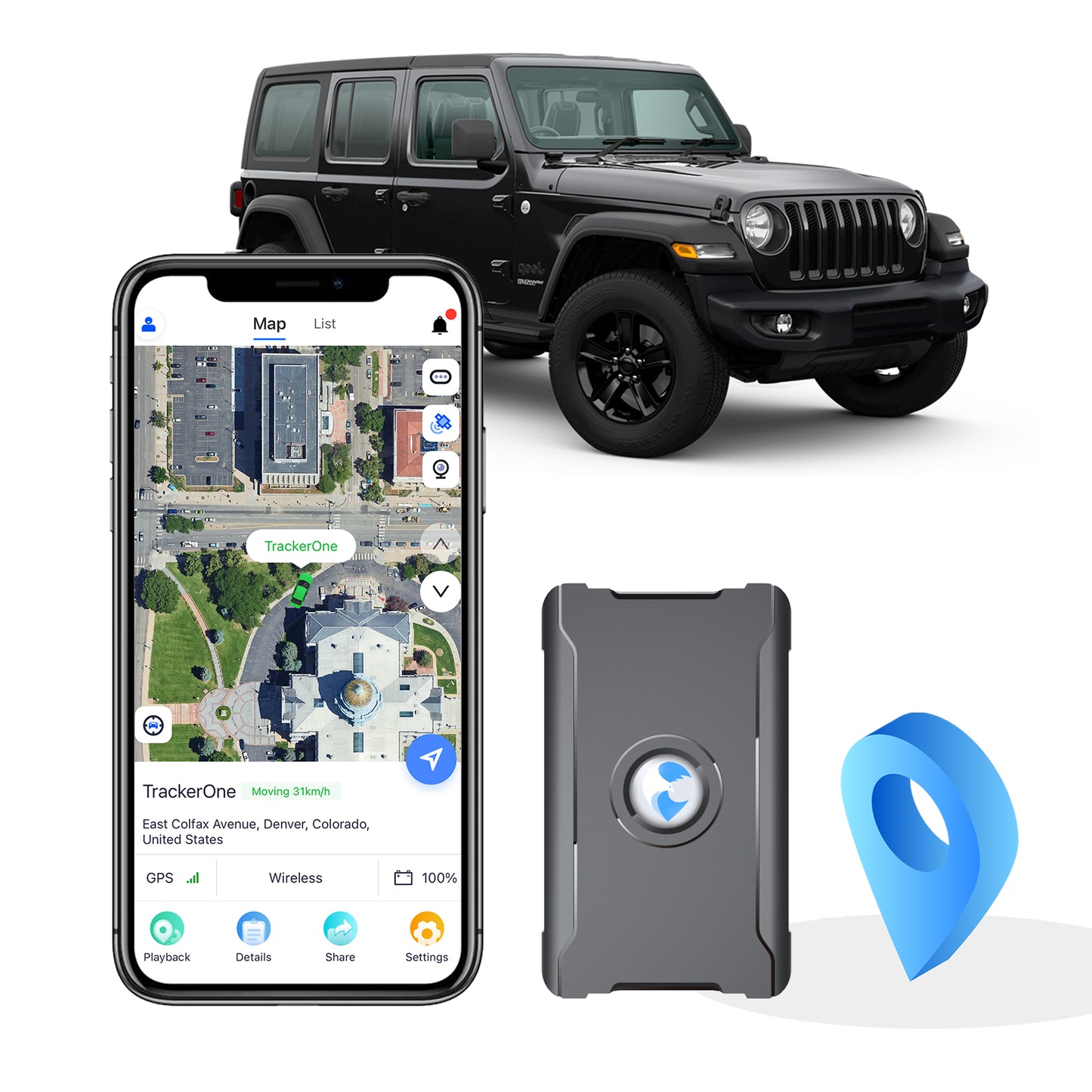 real time GPS tracker for car